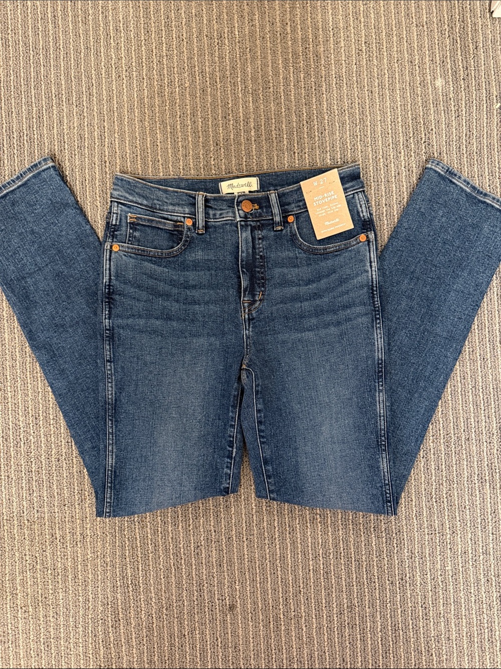 Madewell Women's Skinny Jeans in Dark Blue Wash